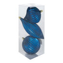 Ornament baubles with hanger - Material: 3 pcs./set - Color: blue - Size: 10cm