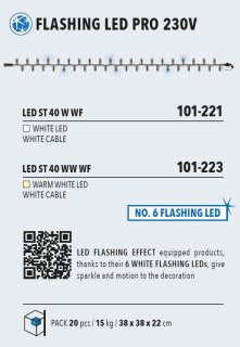 LED ST 40 WW WF   Kabelfarbe: wei&szlig;   Lichterkette --&gt; Led Pro 230V