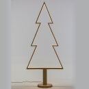 Holzbaum mit St&auml;nder und LED Licht H170cm aus Holz...