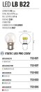 LED LB B22 G = gr&uuml;n   Lampen E27/B22 230V --&gt; Led...
