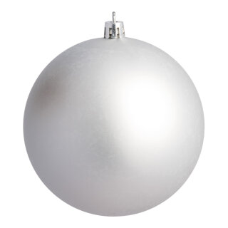 Christmas ball silver matt 10 pcs./blister - Material:  - Color: matt silver - Size: &Oslash; 4cm