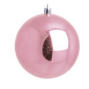 Weihnachtskugel, pink gl&auml;nzend  Abmessung: &Oslash; 8cm, 6 St./Blister   Info: SCHWER ENTFLAMMBAR